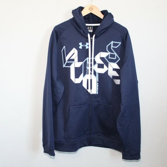 Under Armour Other - NWT Under Armour Lacrosse Full Zip Hoodie Sweatshirt Navy Men's Size XXL H12124